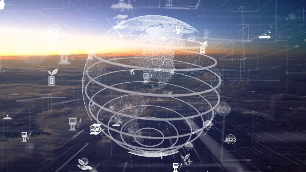 Future environmental conservation and sustainable ESG modernization development by using technology of renewable resources to reduce pollution and carbon emission .