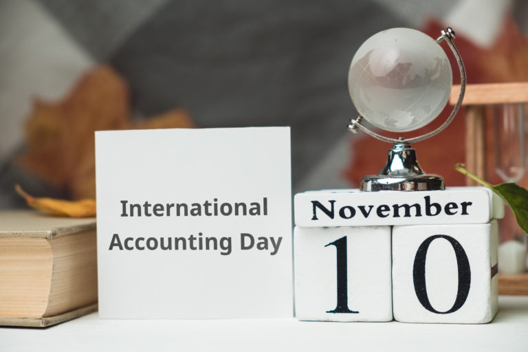 International Accounting Day of autumn month calendar November.